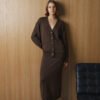 Merino Wool Button-Up Cardigan
