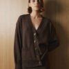 Merino Wool Button-Up Cardigan