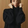 Merino Wool High Neck Sweater
