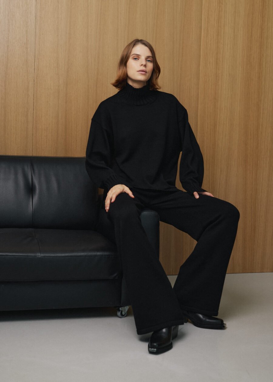 MONALA_15605 Merino Wool Knitted Pants