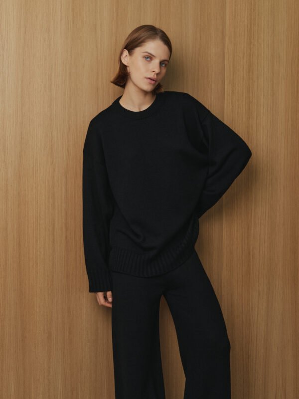 Merino Wool Crew Neck Sweater