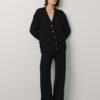 MONALA_16124 Merino Wool Button-Up Cardigan