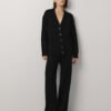 MONALA_16126 Merino Wool Button-Up Cardigan