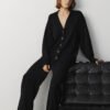MONALA_16335 Merino Wool Button-Up Cardigan
