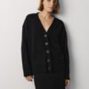 MONALA_16742 Merino Wool Button-Up Cardigan