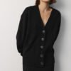 MONALA_16787 Merino Wool Button-Up Cardigan