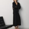 Merino Wool Knitted Midi Skirt