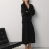 MONALA_16797 Merino Wool Knitted Midi Skirt