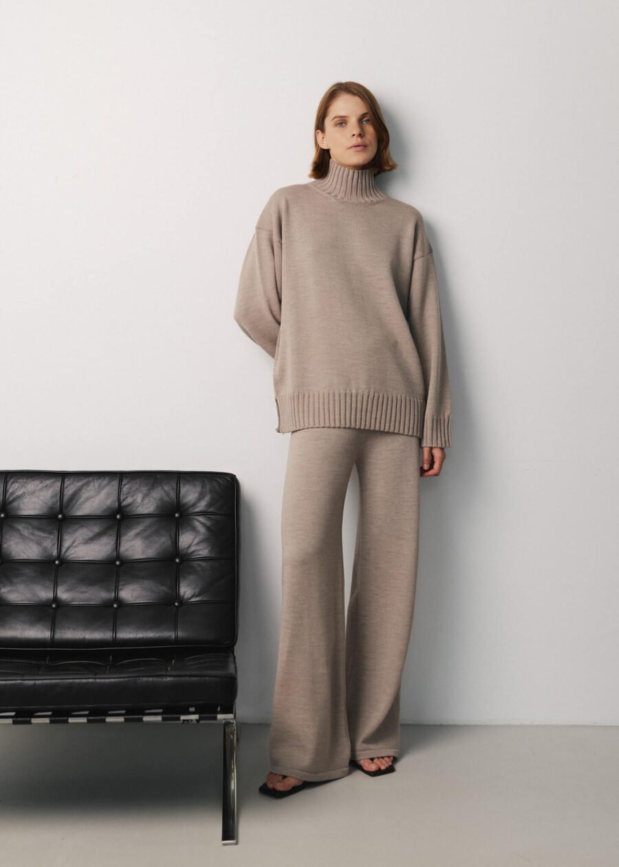 MONALA_16848 Merino Wool Knitted Pants