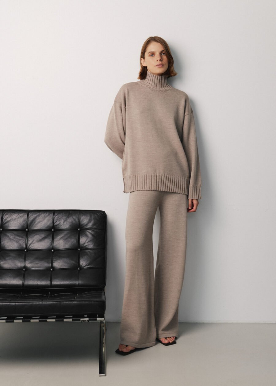 MONALA_16848 Merino Wool Knitted Pants