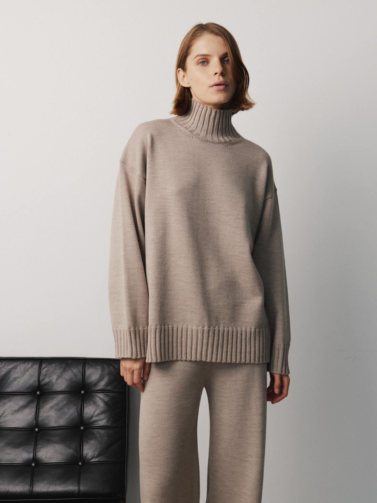 MONALA_16852 Merino Wool High Neck Sweater