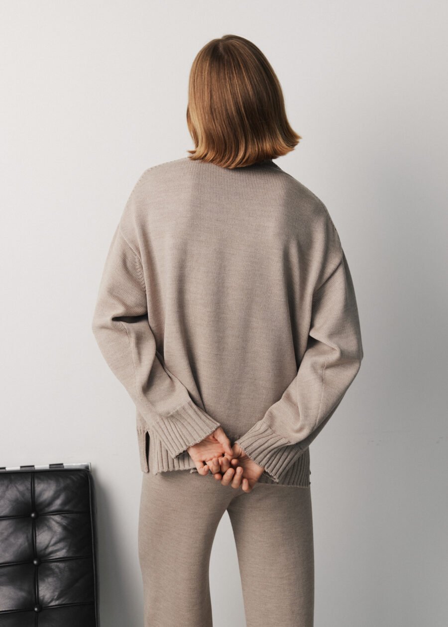 MONALA_16976 Merino Wool High Neck Sweater