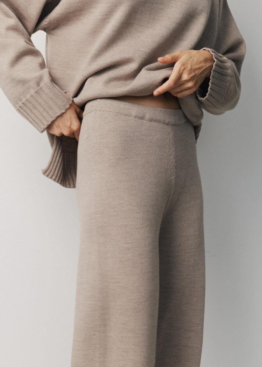 MONALA_17012 Merino Wool Knitted Pants
