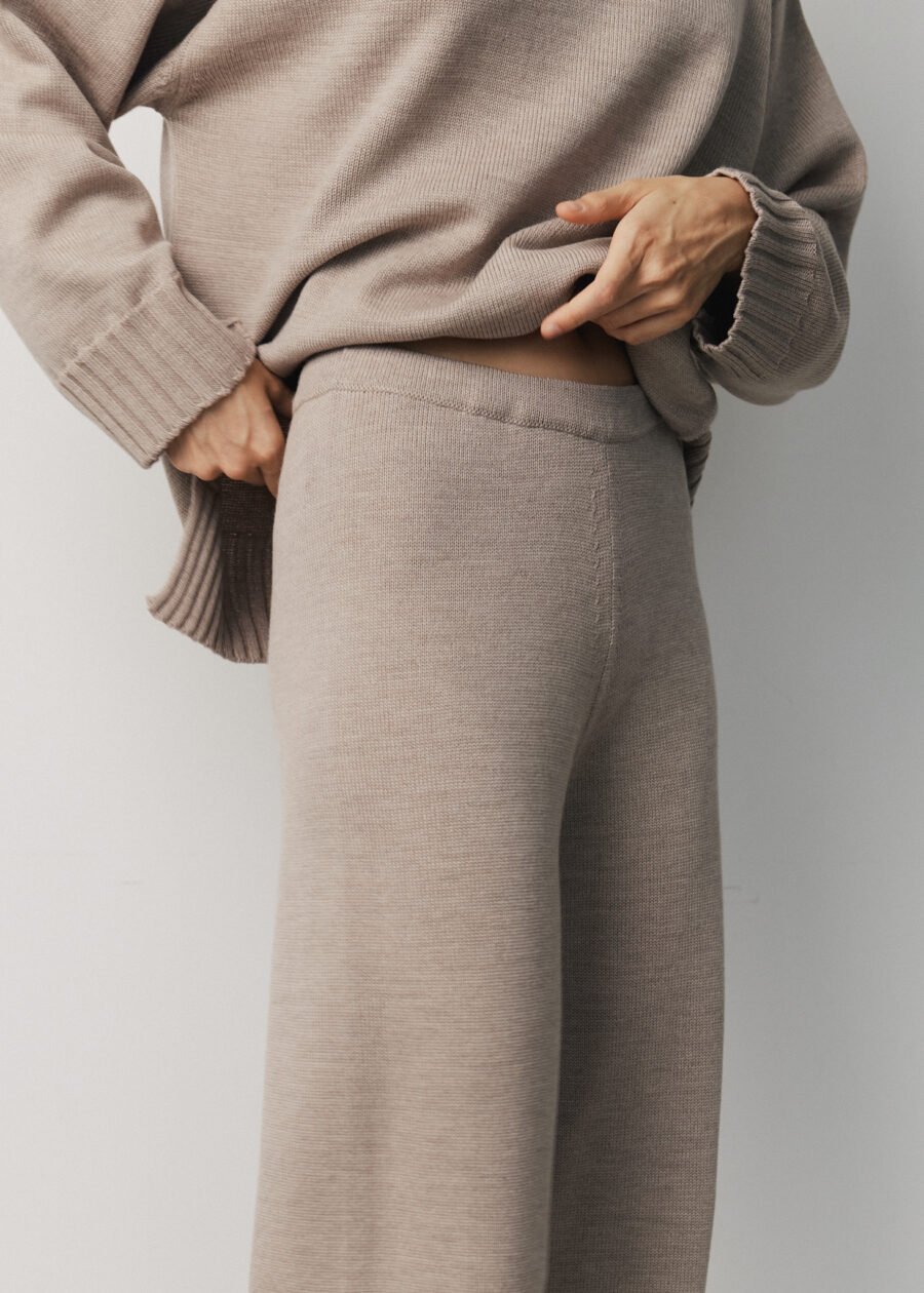 MONALA_17012 Merino Wool Knitted Pants
