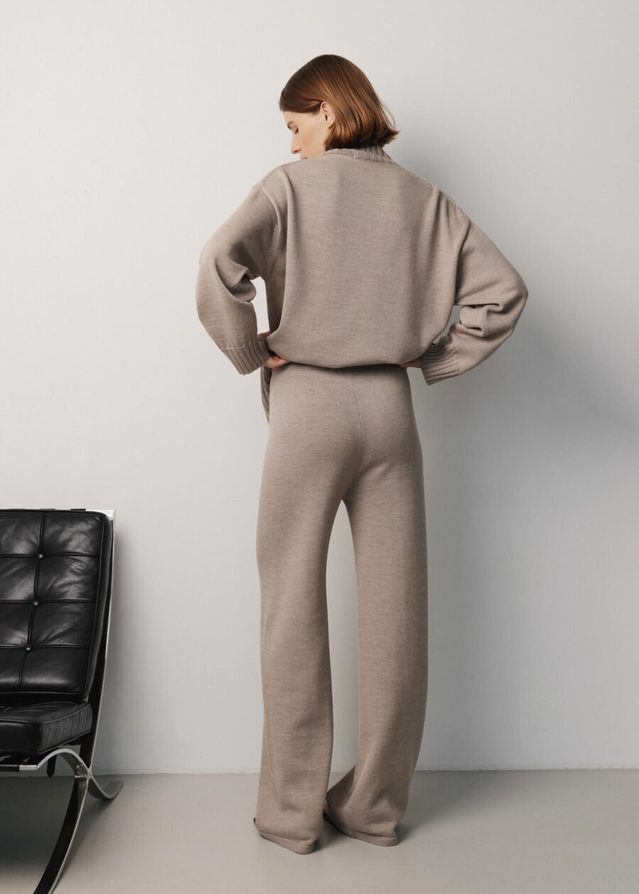MONALA_17049 Merino Wool Knitted Pants