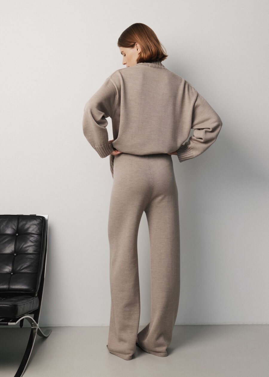 MONALA_17049 Merino Wool Knitted Pants