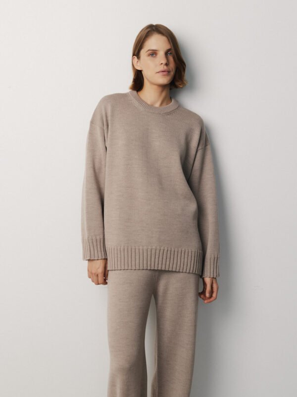 Merino Wool Crew Neck Sweater