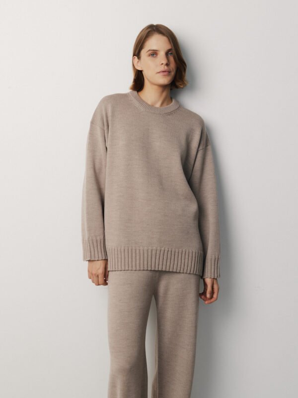 Merino Wool Crew Neck Sweater