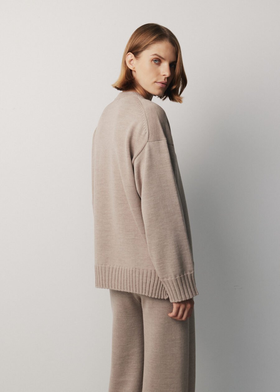 MONALA_17120 Merino Wool Crew Neck Sweater