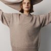 MONALA_17241 Merino Wool Crew Neck Sweater