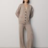 Merino Wool Button-Up Cardigan