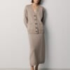 Merino Wool Button-Up Cardigan