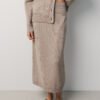 MONALA_17520 Merino Wool Knitted Midi Skirt