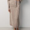 MONALA_17520 Merino Wool Knitted Midi Skirt