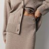 MONALA_17532 Merino Wool Knitted Midi Skirt