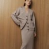 Merino Wool Button-Up Cardigan